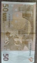 Банкнота с номинал 50 евро от 2002, снимка 4