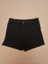 Черни къси панталонки с висока талия H&M, снимка 1