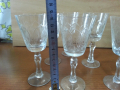 Стъклени чаши с гарафа  гравирани , снимка 15