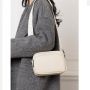 Малка дамска чанта от естествена кожа White 1225, снимка 2