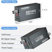 Нов Преобразувател HDMI към HD-SDI 2.970Gbit/s Стабилен Метален Корпус, снимка 4 - Друга електроника - 45507995