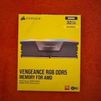Памет 2x16GB DDR5 6000MHz Corsair Vengeance RGB, снимка 1 - RAM памет - 45261299