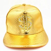 Златна шапка с козирка с долари , рапърска шапка с крокодилска кожа , долар жълта шапка, снимка 2 - Шапки - 45195584