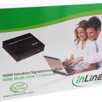 InLine 4K2K HDMI към 7.1 канален аудио екстрактор, снимка 4 - Други - 45353950