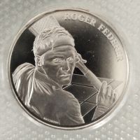 Сребърна монета 20 швейцарски франка Роджър Федерер , снимка 4 - Нумизматика и бонистика - 45196425