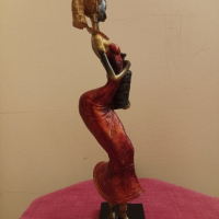 Африканска ваза и две африкански статуетки. , снимка 17 - Вази - 44993581
