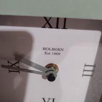 Holborn винтидж дървен настолен часовник дръжка месинг, снимка 2 - Антикварни и старинни предмети - 45753855