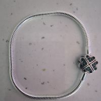 Сребърна гривна тип pandora, снимка 1 - Гривни - 45197342