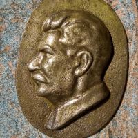 Сталин , масивен, бронзов барелеф. , снимка 1 - Картини - 45386649