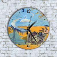 Стенен Часовник - Анимиран Фентъзи Свят Мъж Лови Риба, снимка 1 - Стенни часовници - 45635022