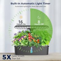 Нова Уникална Хидропонна Система Yoocaa: 98 LED, 12 Растения Наведнъж, снимка 2 - Други - 45224112