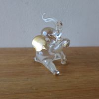 Миниатюрна стъклена фигура Слонче Слон, снимка 1 - Декорация за дома - 45349566