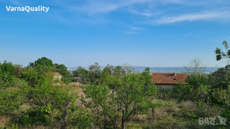 10km from Black Sea beach, Varna 600 sq.m. fertile plot w/ Sea View, Yanchova Polyana area, Aksakovo, снимка 1