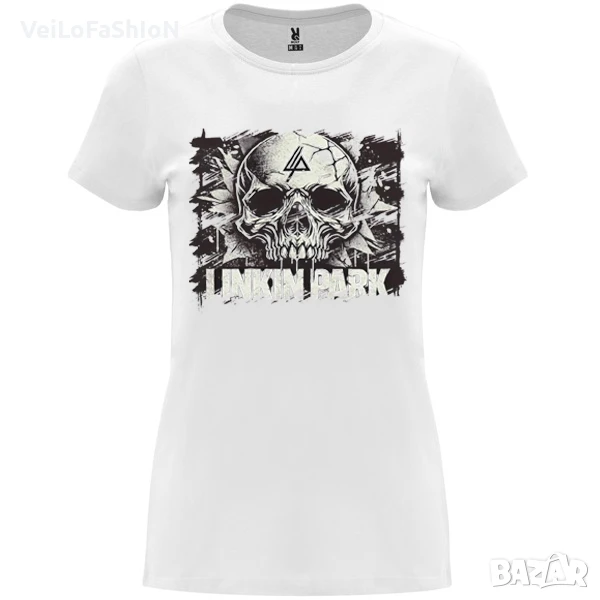 Нова дамска тениска на музикалната група Linkin Park в бял цвят, снимка 1