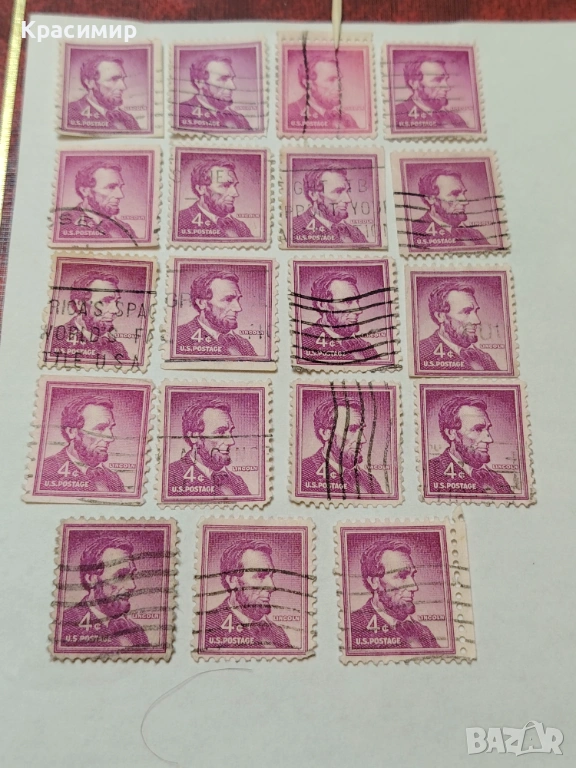 Винтидж ПОЩЕНСКИ марки САЩ , снимка 1