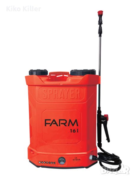 Пръскачка 16 л с батерия 12V/8Ah FARM, снимка 1