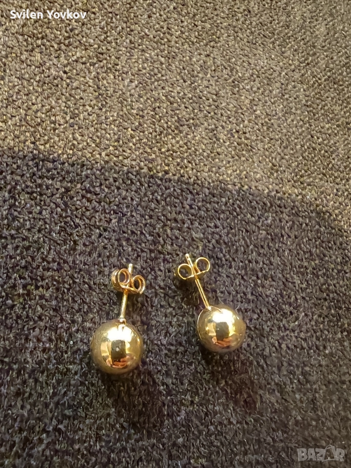 Продавам златни обеци 18к, снимка 1