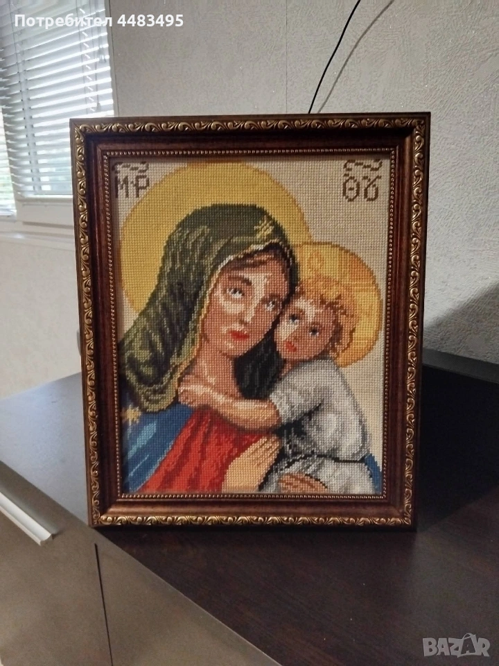 Гоблен Дева Мария , снимка 1