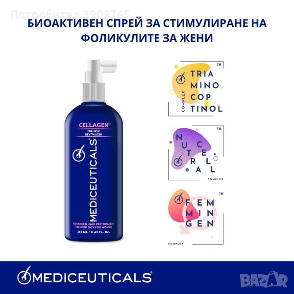 Спрей против косопад  за жени, снимка 1