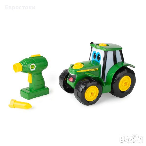 Трактор John Deere Build-A-Buddy™ Johnny Комплектът за сглобяване от 16 части, снимка 1