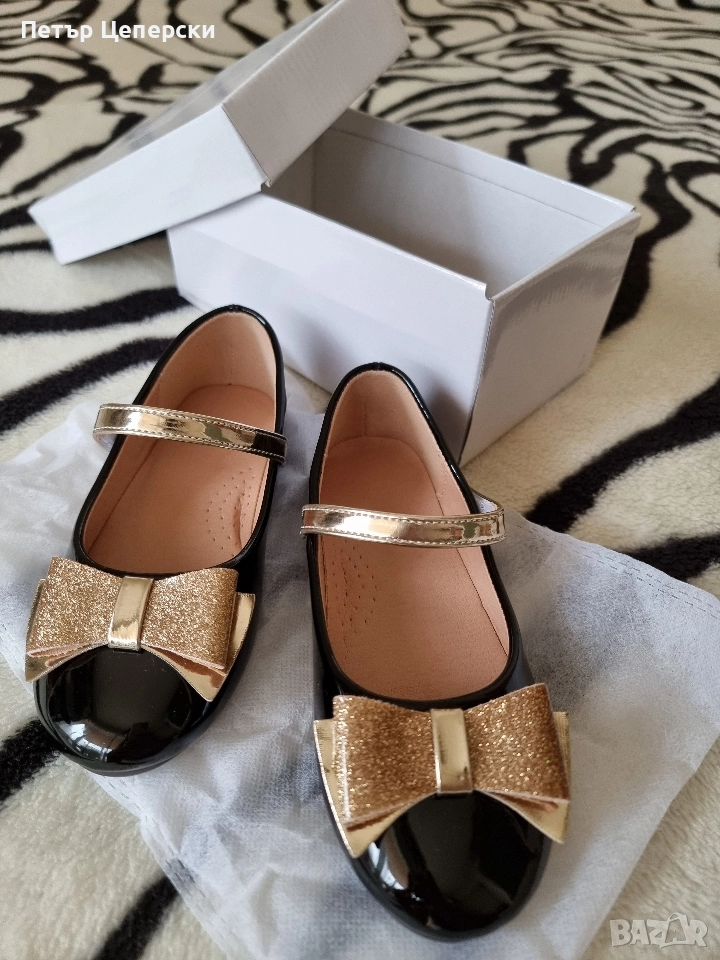 Детски официални обувки в черно НОВИ, снимка 1