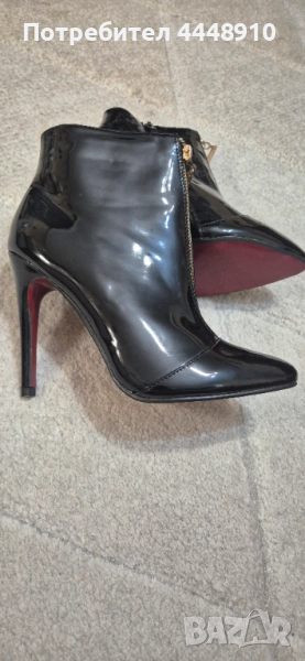 Продавам елегантни дамски черни боти, снимка 1