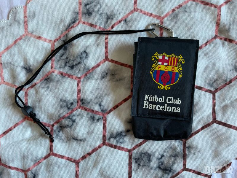 Фен калъф за телефон и портмоне на футболен клуб FC Barcelona, снимка 1