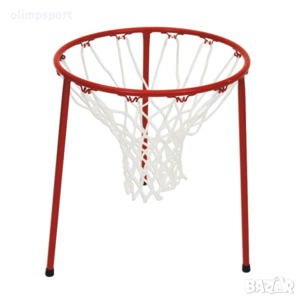 Баскетболен кош на стойка за под Лека метална конструкция. Диаметър 45 см, височина 53 см. , снимка 1