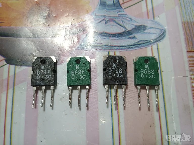 Toshiba - KEC 2sd718 & 2SB688 Complementary Quartet , снимка 1