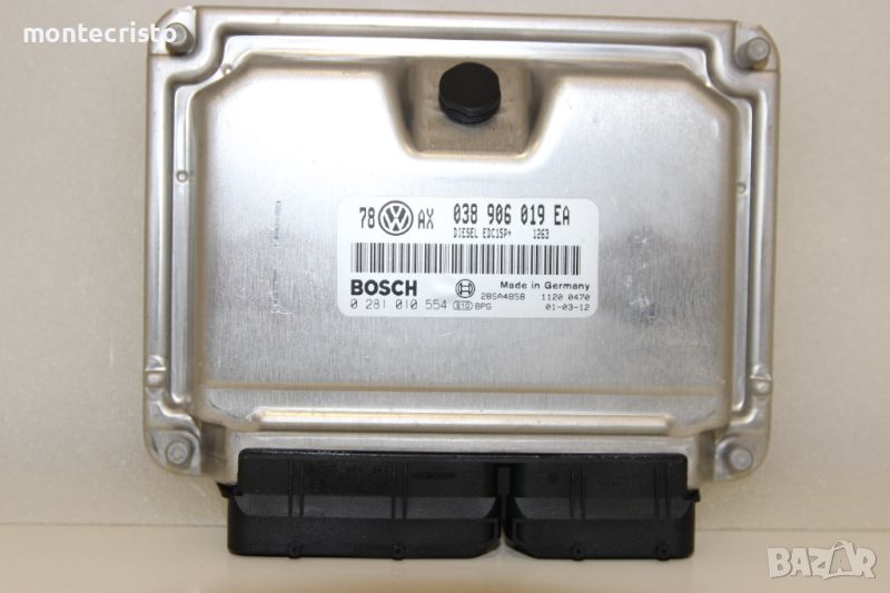 Моторен компютър ECU VW Passat B5.5 (2000-2005г.) 038 906 019 EA / 038906019EA / 0281010554, снимка 1