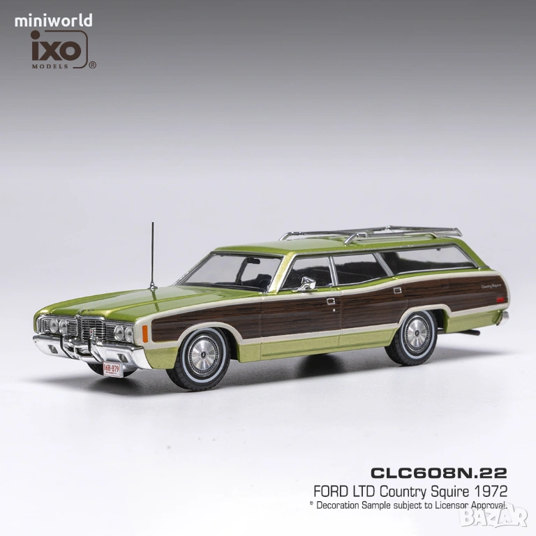 Ford LTD Country Squire 1972 - мащаб 1:43 на IXO моделът е нов в PVC дисплей-кейс, снимка 1