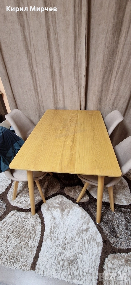 Кухненска маса със столове, снимка 1