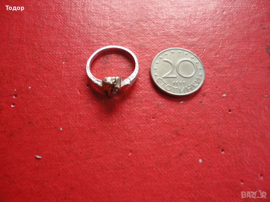Страхотен сребърен пръстен с камъни 22, снимка 1