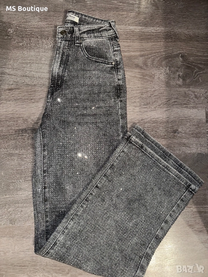 Дънки с блестящ ефект, снимка 1