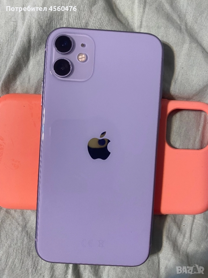 iPhone 11 64 gb 100 % purple лилав перфектен като нов, снимка 1