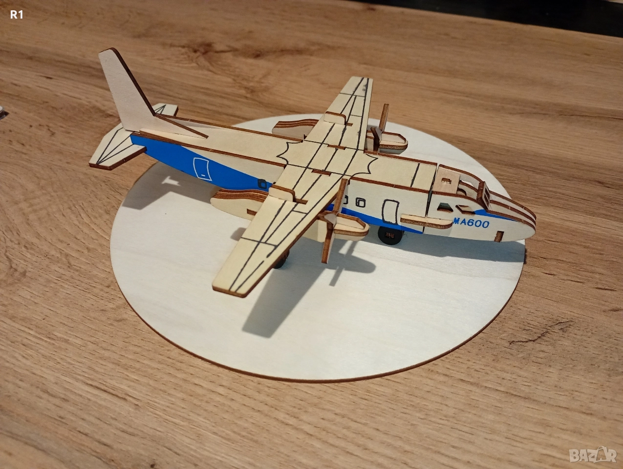 Дървен самолет за сглобяване , снимка 1