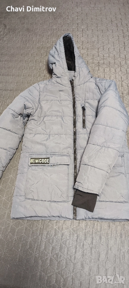 Сиво детско есенно/зимно яке , снимка 1