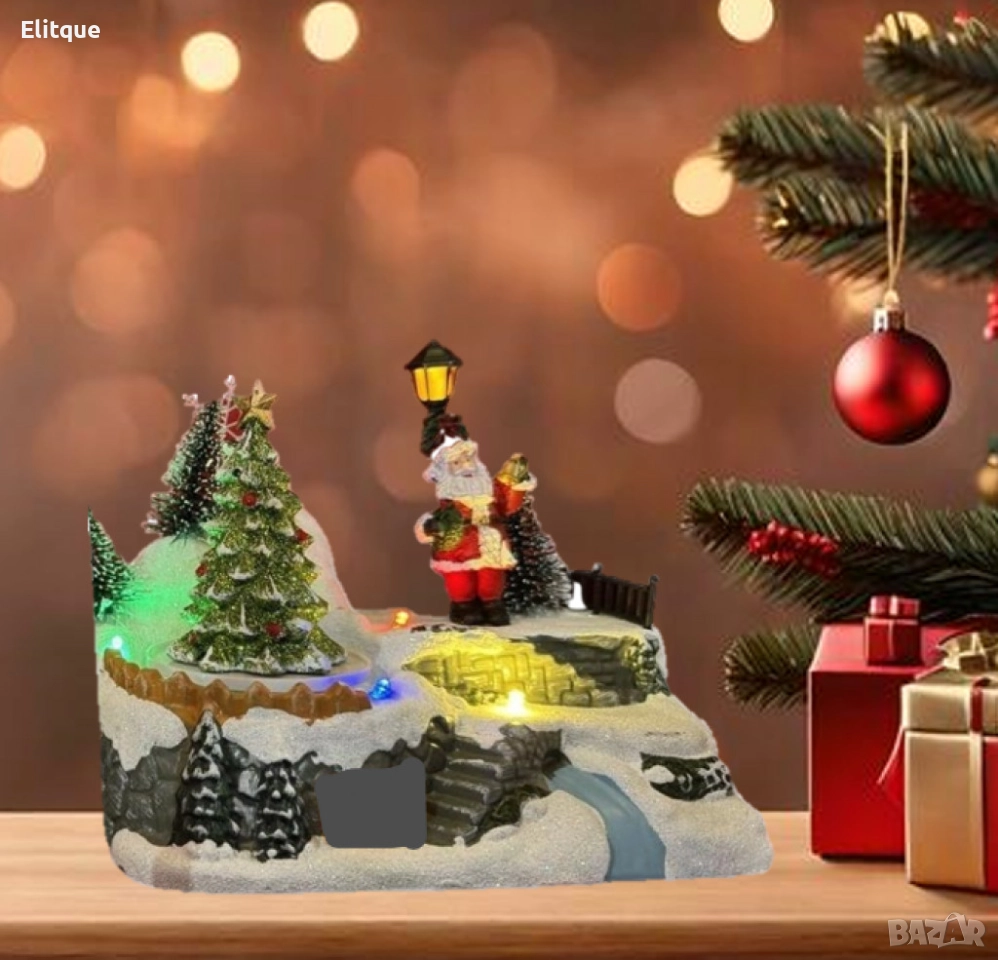 Светеща Коледна декорация с Дядо Коледа или Снежен човек – Празнична магия за вашия дом, снимка 1