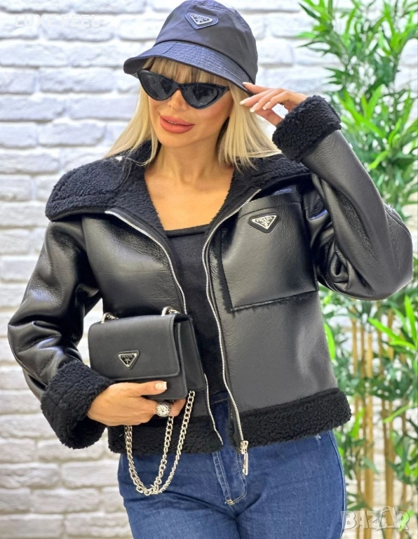 Дамско Кожено Яке ⚜️Prada, снимка 1