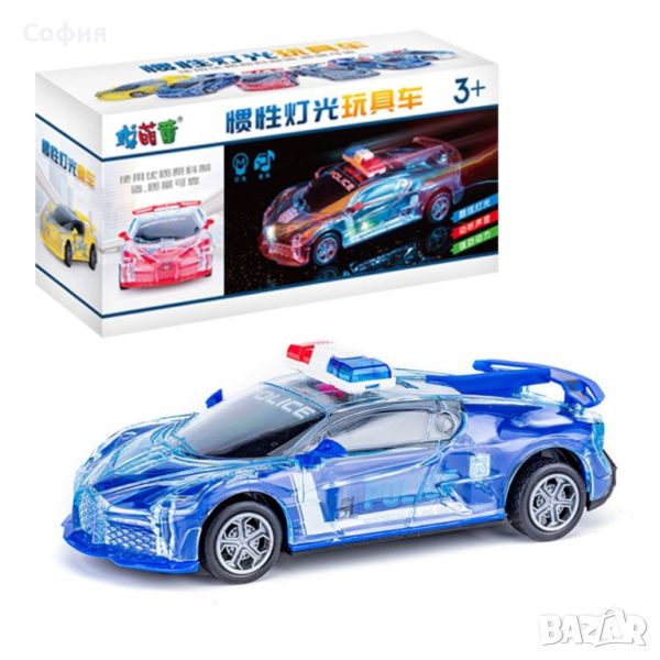 Музикална детска количка със светлинен ефект - TOYCAR34, снимка 1