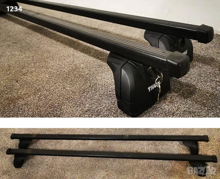  Багажник напречни греди THULE за CHRYSLER Voyager KIA Carnival DODGE Caravan, снимка 1