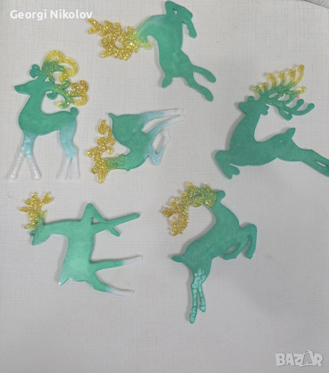 Коледни висулки и книгоразделите от епоксидна смола, снимка 1