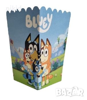 Блуи и Бинго Bluey and Bingo Чили и Бандит кутия за дребни лакомства пуканки и др, снимка 1