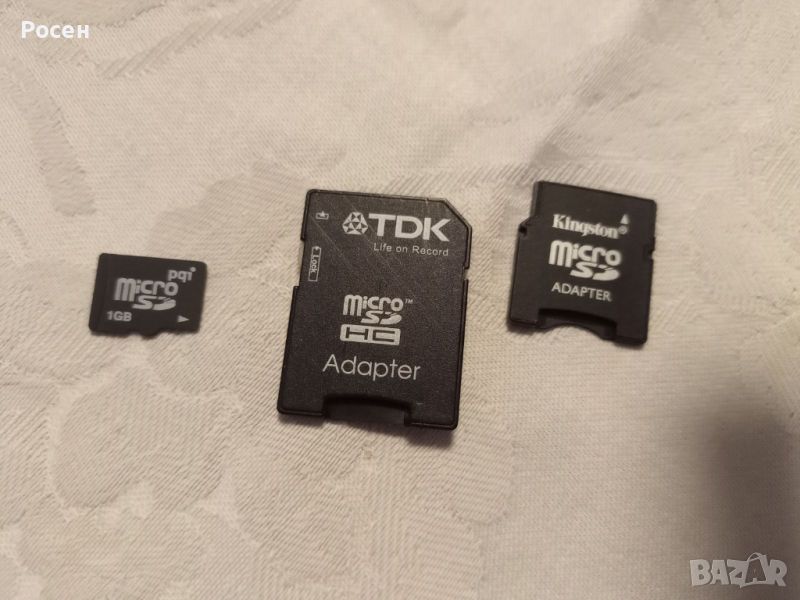 Микро SD карта 1 GB с адаптер и кутийка за съхранение - 15 лв., снимка 1