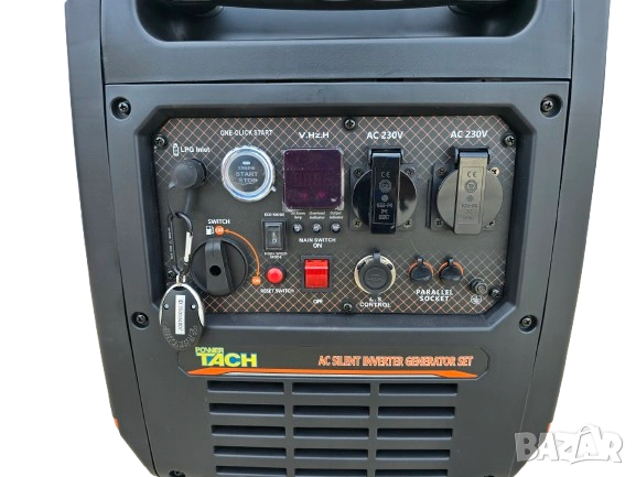 6.5kW Инверторен генератор за ток LPG Бензин, Газ, ел. старт, дистанционно, снимка 3 - Генератори - 53217178