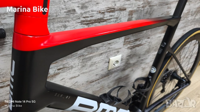 Карбонов шосеен велосипед BMC Teammachine SLR01 MOD Disc Ultegra Di2 Miche | 58, снимка 14 - Велосипеди - 53392911