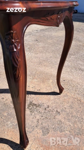 Маса холна орехов масив №104, снимка 3 - Маси - 54109018