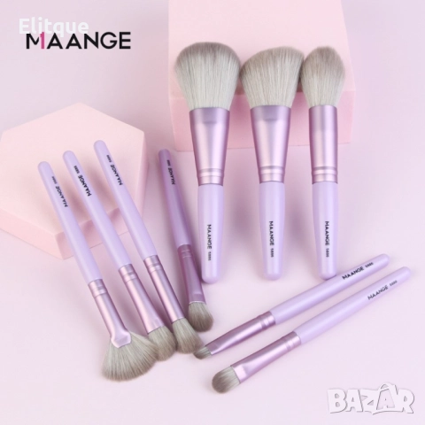 Комплект четки за грим от 9 части в четири различни цвята MAANGE, снимка 16 - Други - 52831058