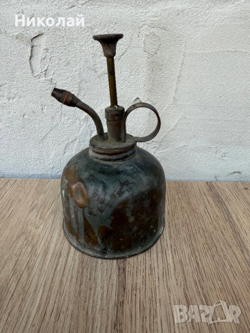 Стара месингова масльонка , снимка 2 - Антикварни и старинни предмети - 51469584