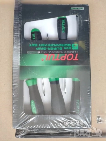 Wera Kraftform Kompakt 11ЧАСТИ ОТВЕРТКА С НАКРАЙНИЦИ . TOPTUL SUPER GRIP 5 бр прави отвертки, снимка 3 - Отвертки - 52929689